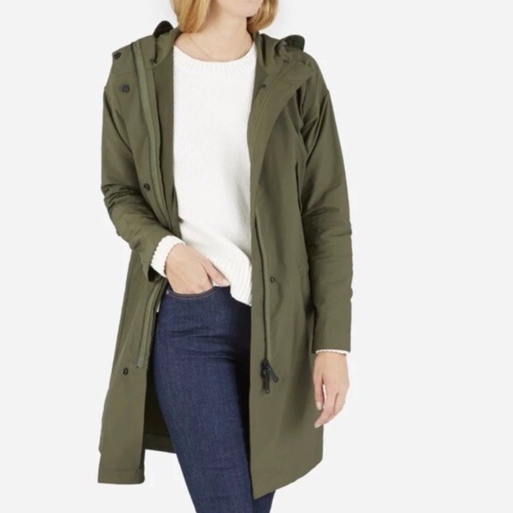 Everlane Olive Green Anorak Jacket US S